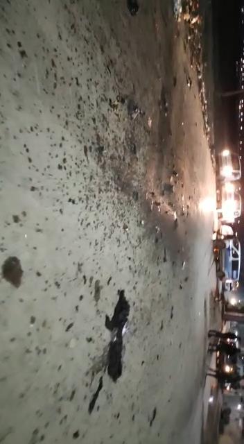 انفجار لغم في مدينة الرقة قرب سوق الهال مما أدى إلى وقوع أضرار مادية