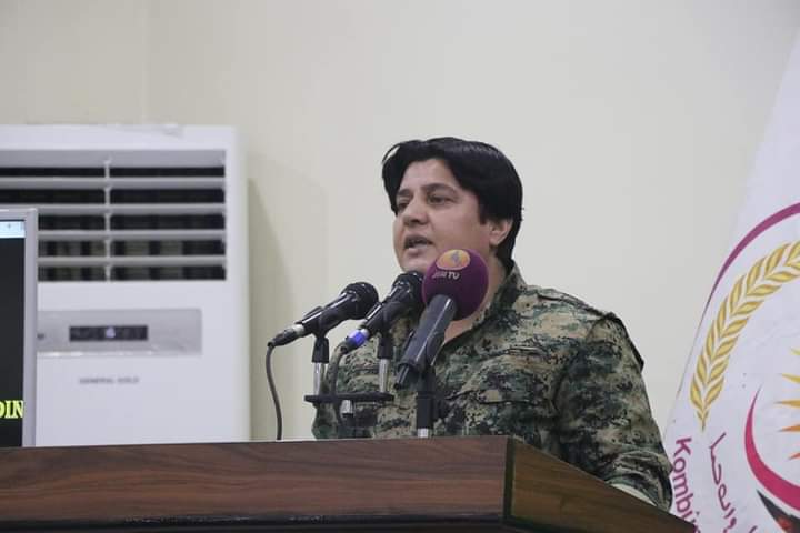 كلمة القيادية في وحدات حماية المرأة زنارين قامشلو في ملتقى المرأة