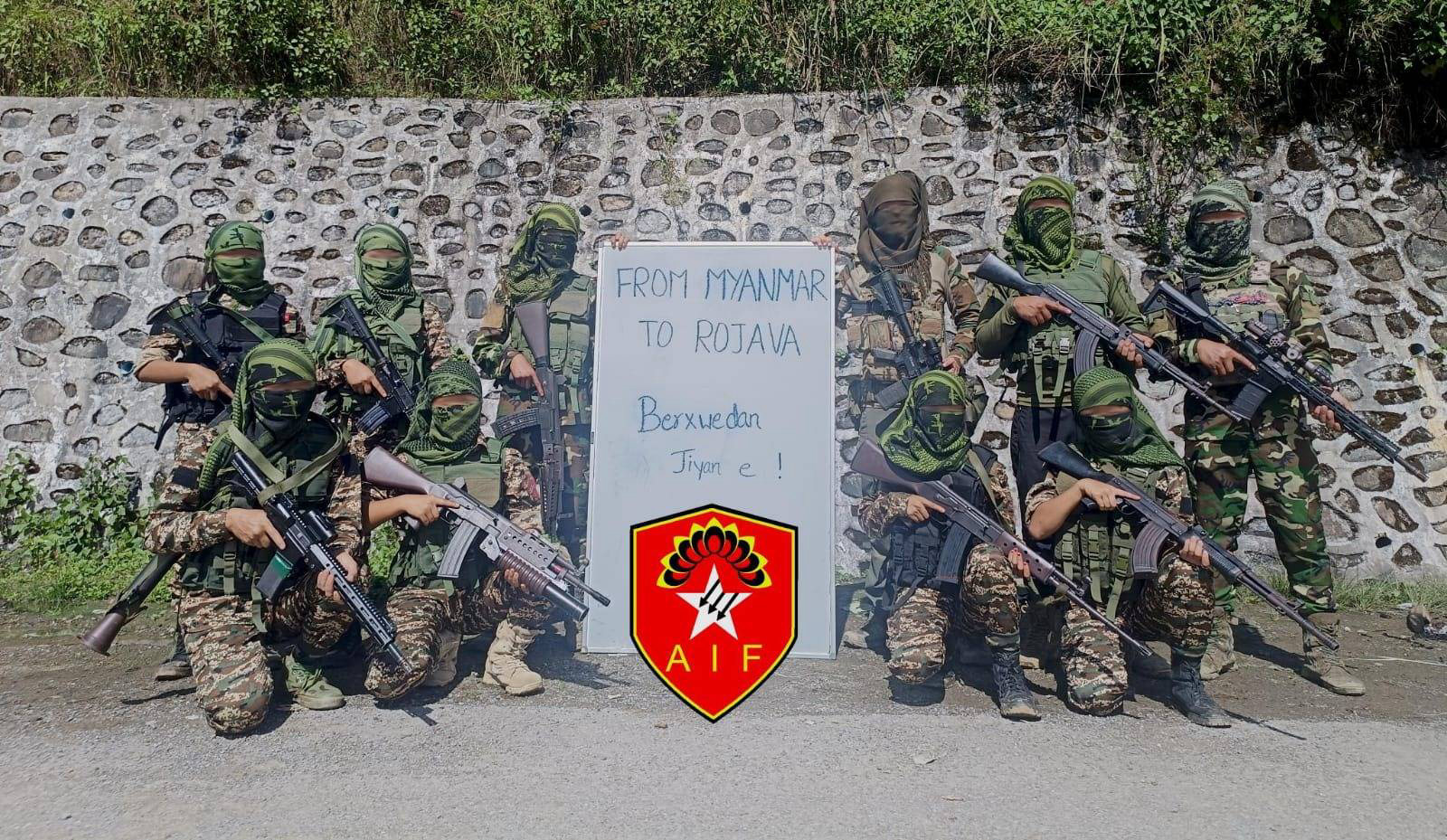 وجهت وحدات حماية المرأة YPJ رسالة شكر إلى الجبهة الدولية لمناهضة الفاشية في ميانمار