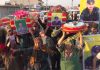 أُقيمت اليوم في مدينة كوباني مراسم تشييع جثمان ثمانية شهداء في مقبرة الشهيدة دجلة.