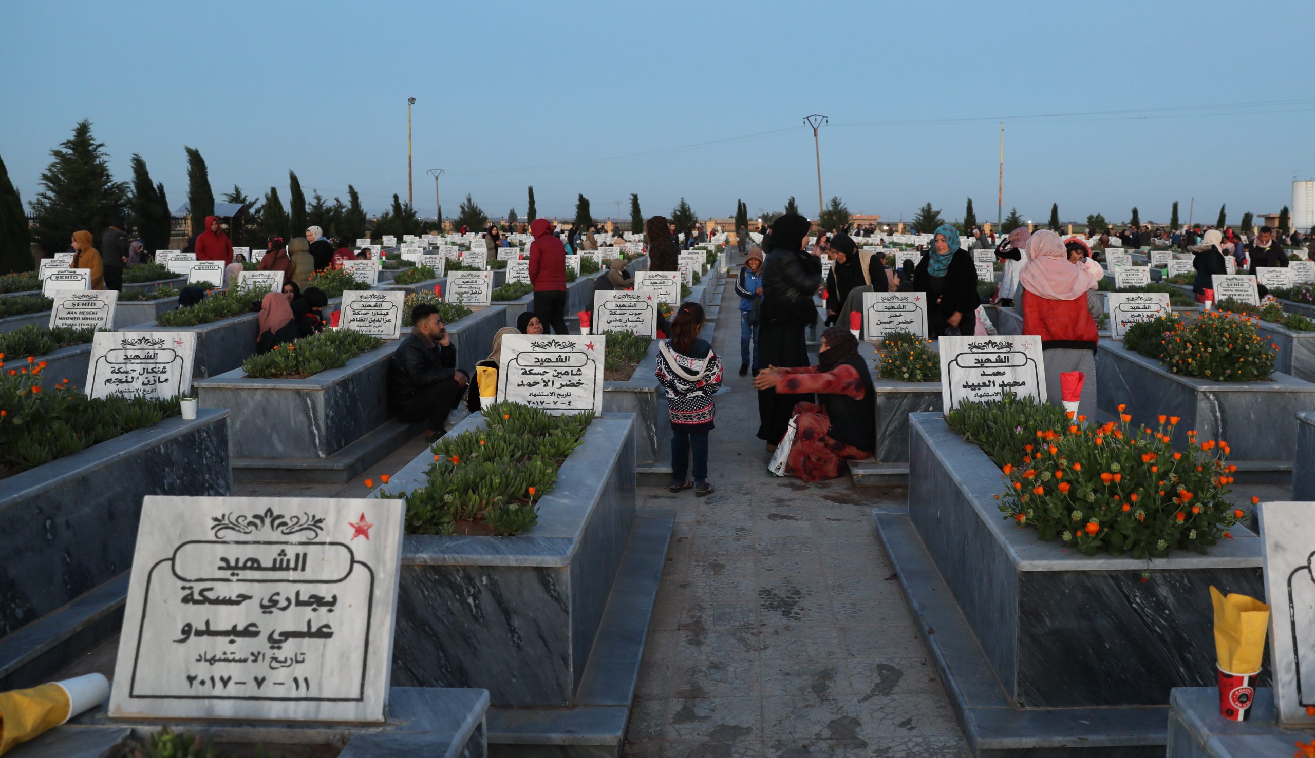 The people of Haseke visited the Heroes’ Camp of Sh. Dijwar Heseke in the morning on the occasion of Ramadan.