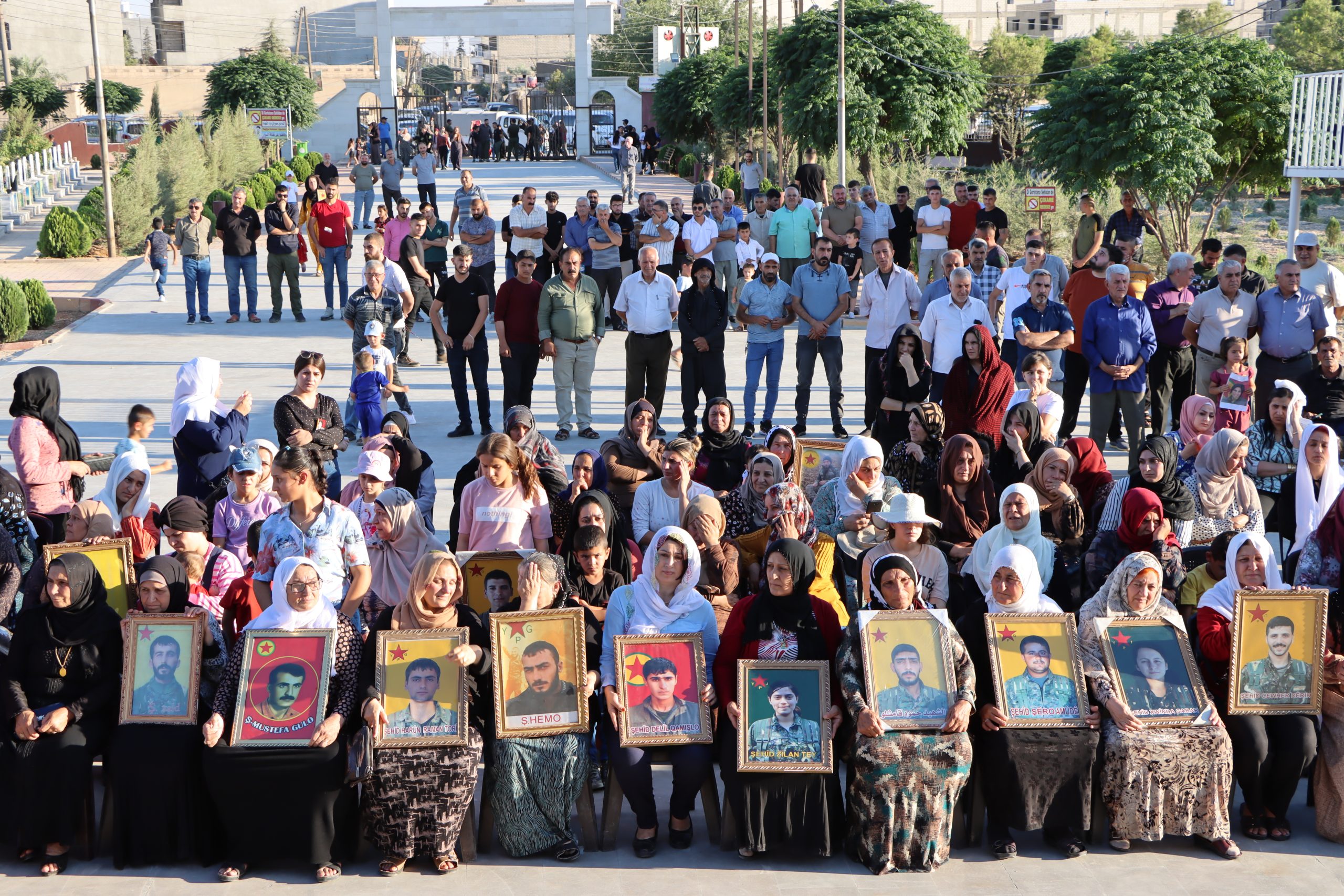Pictures from remembering the heroic martyrs in the city of Qamishlo