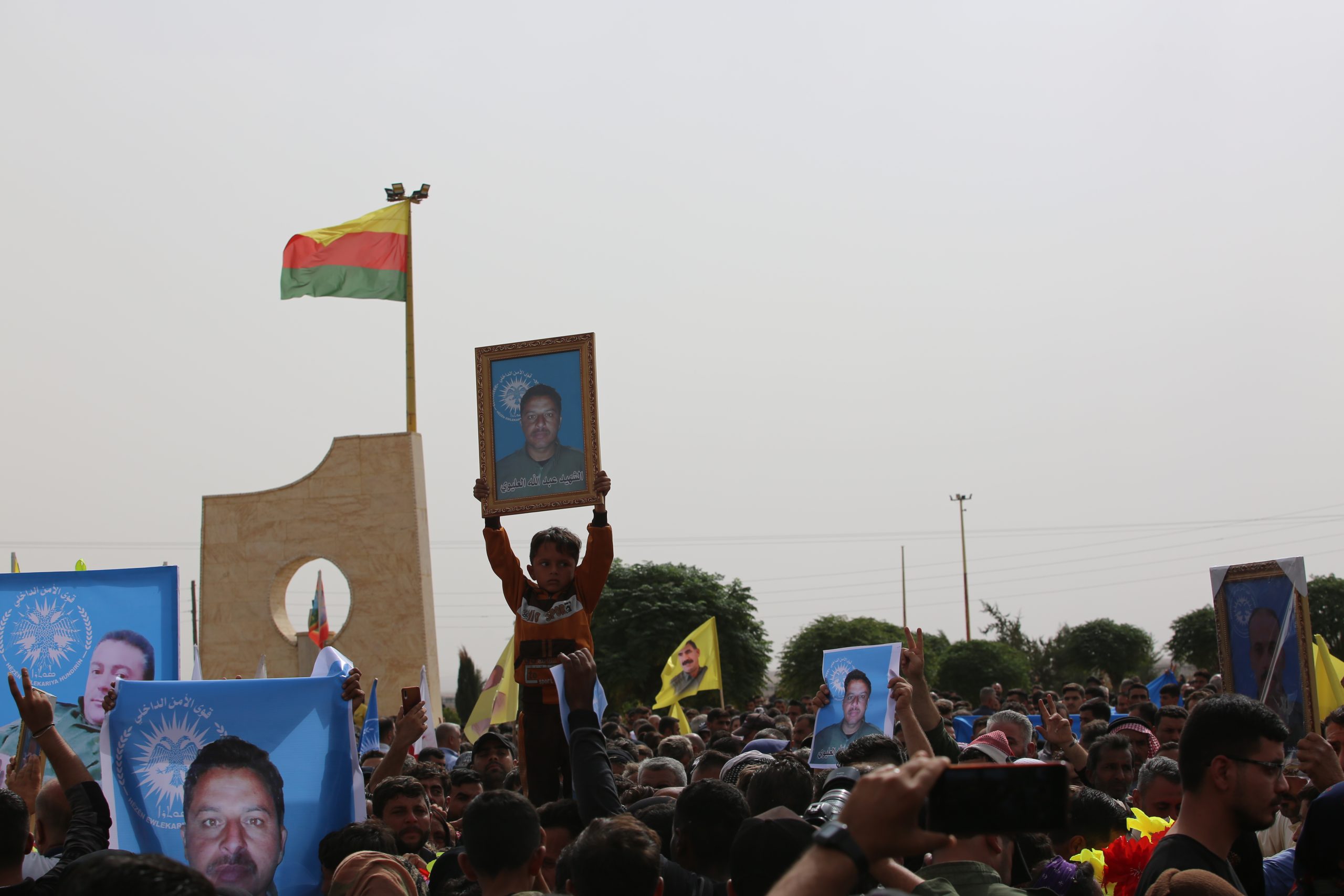 Funeral ceremonies for heroes of the Internal Security Forces in Al-Hasakah