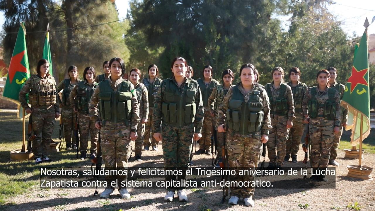 YPJ’s Message on the 30th Anniversary of the Struggle of the Zapatista People Against the Capitalist System.