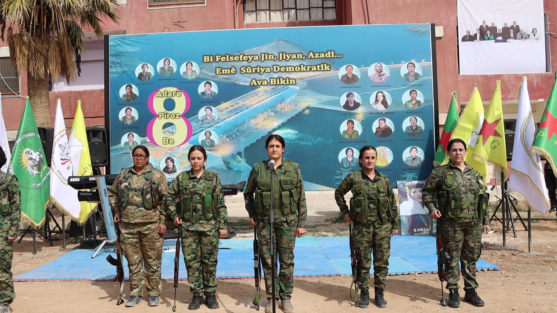 Women’s Protection Units Celebrate March 8 with a Military Ceremony