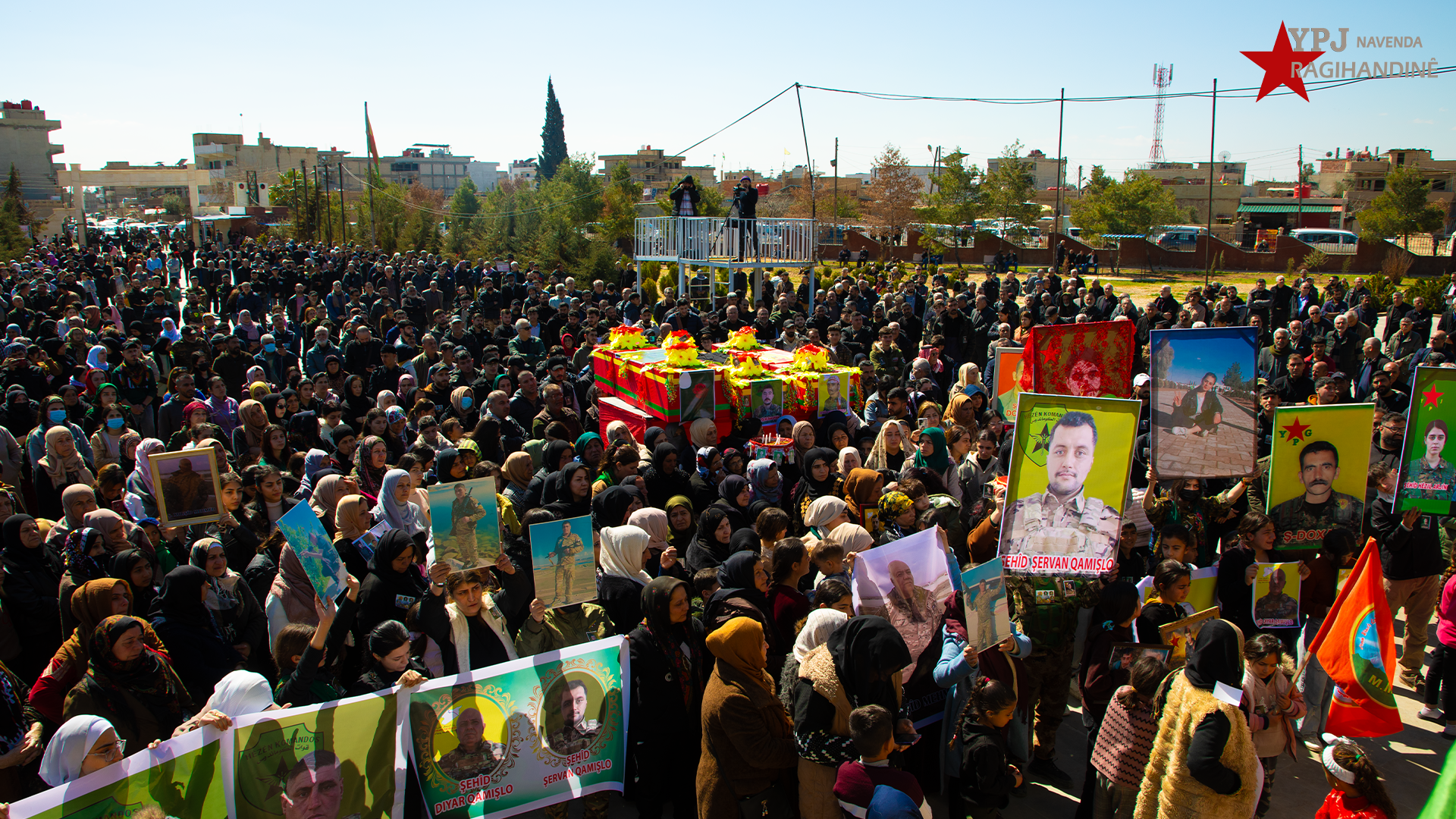 Collective Commemoration Held for Seven Martyrs in Qamishli