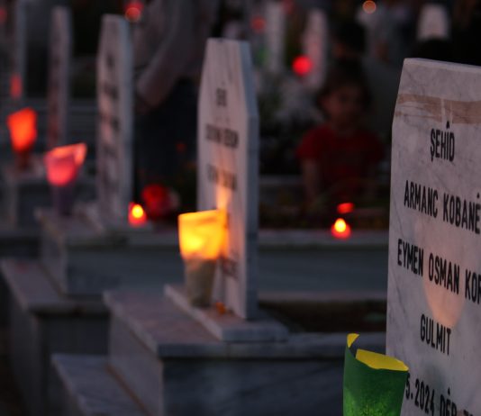 Eid Candles at the Martyr Dicle Shrine.