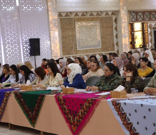 Meeting Held in Support of the Women’s Protection Units (YPJ) in Qamishlo.