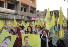 Hundreds Join March in Hasakah Demanding the Physical Freedom of Leader Abdullah Öcalan