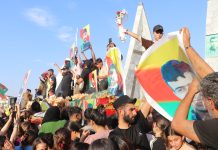 Nine Kobanê Martyrs Laid to Rest in a Mass Funeral