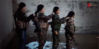 Dêrik: Şoreşgerên YPJ bi dengê berxwedanê ji dilan re peyam didin û bi destên xwe şerê wekî xelatên jinan dixelînin