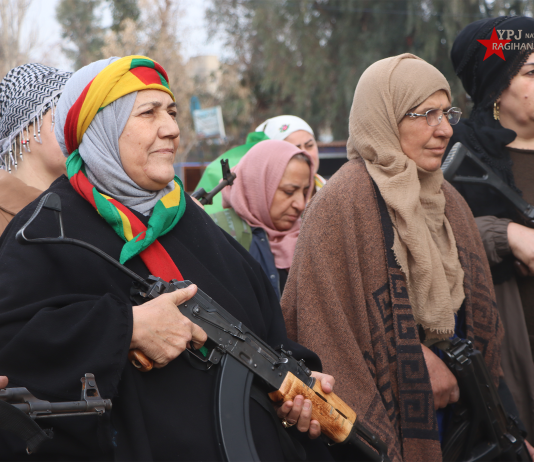 Jinên Qamişlo tabûrên xwe yekemîn ava kirin