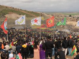 Xelkê Kobanê bi coşeke mezin Newroz pîroz kir û daxwaza azadiya fîzîkî ya Rêber Abdullah Ocalan û yekitiya neteweyî kir