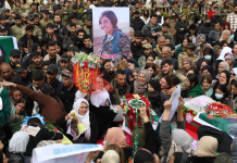 Merasîma cenazeyê 3 şehîdan li bajarê Dêrikê