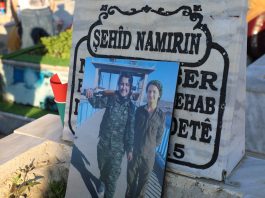 Gelê Rojava serdana pakrewangehên Şehîdan kirin a li bajare Amude.