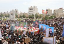 Qamişlo| Merasîmên Oxirkirina 7 Şehîdan Lı Goristana Şehîd Delîl Sarûxan bu