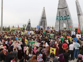 Merasîma 7 Şehîdan li Kobanê Hatin Oxirkirin
