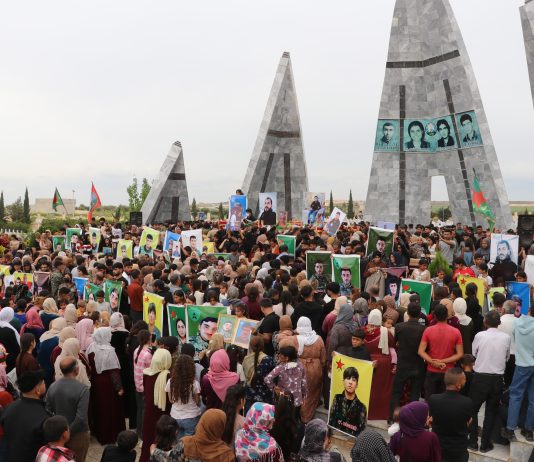 Merasîma 7 Şehîdan li Kobanê Hatin Oxirkirin