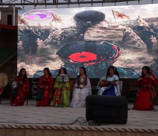Şahiyek ji bo piştgiriya YPJ li bajare Qamişlo