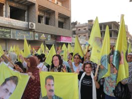 Bi Sedan Şêniyên Hesekê Ji Bo Azadiya Fîzîkî Ya Rêber APO Meşiyan