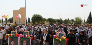 Merasîmên bîranînê yên fermî ji bo sê şervanên YPJ li bajarê Hesekê