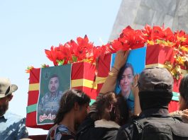 Li Kobaniyê Merasîma Du Şehîdan li Goristana Şehîd Dicle Hat Oxirkirin